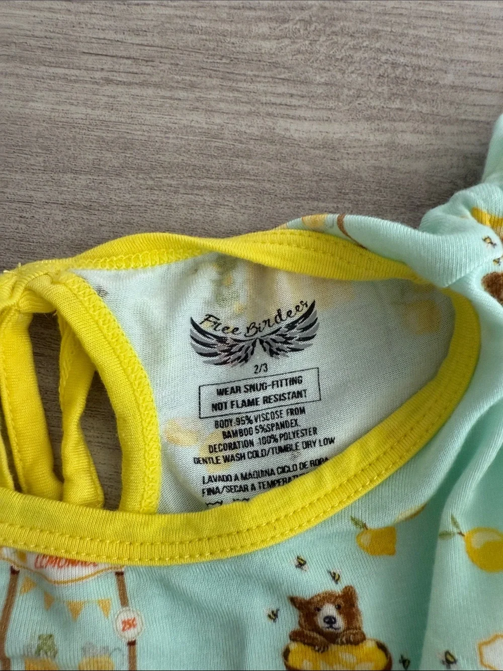 Free Birdees LEMONADE STANDS & HONEY BEARS tutu dress size 2/3